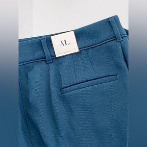 White House Black Market Stretch Woven Slim Pant Peacock Blue 4L
